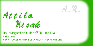 attila misak business card